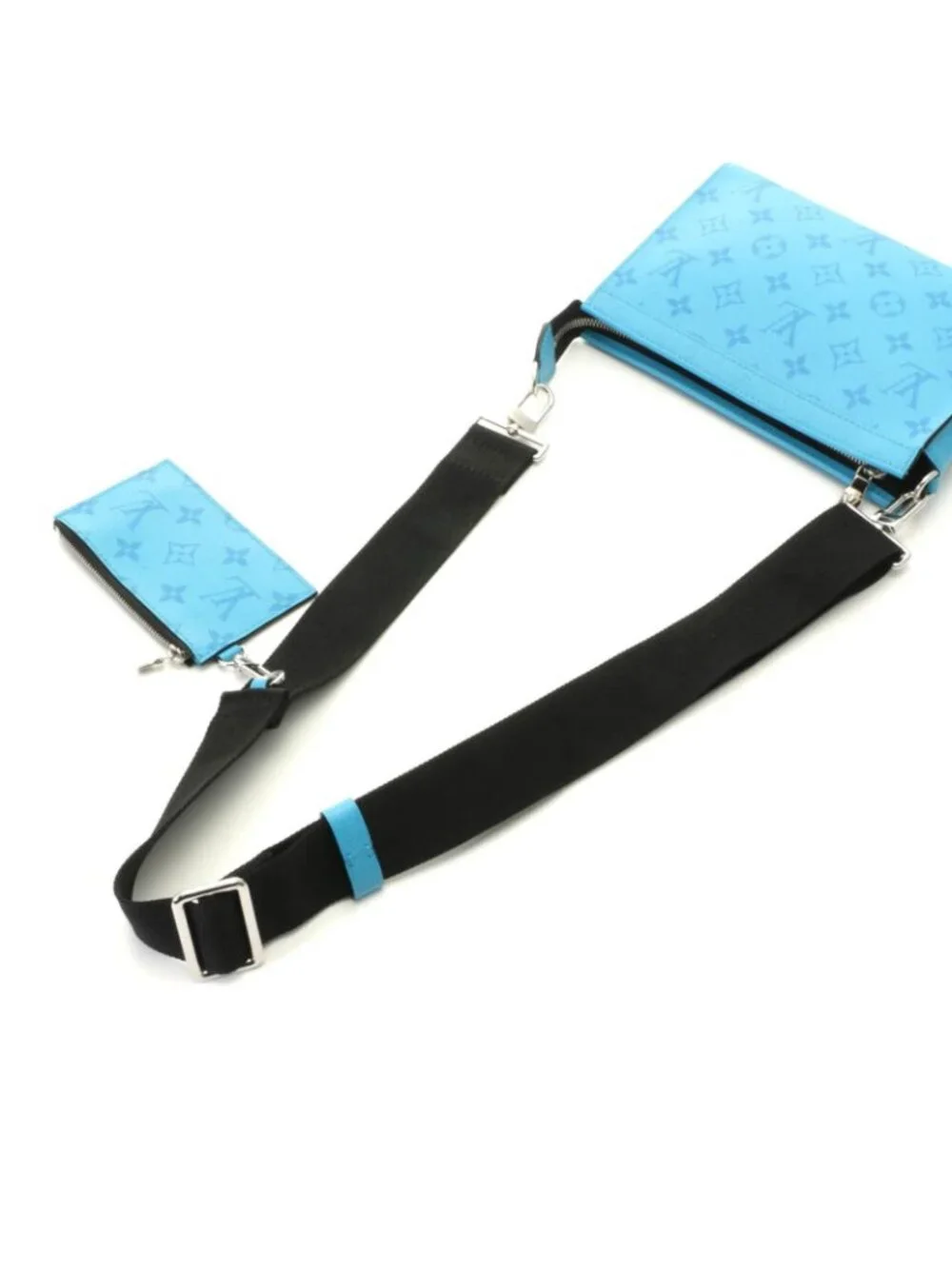 Louis Vuitton Gaston Wearable Wallet Taigarama Tropical Blue Shoulder Bag